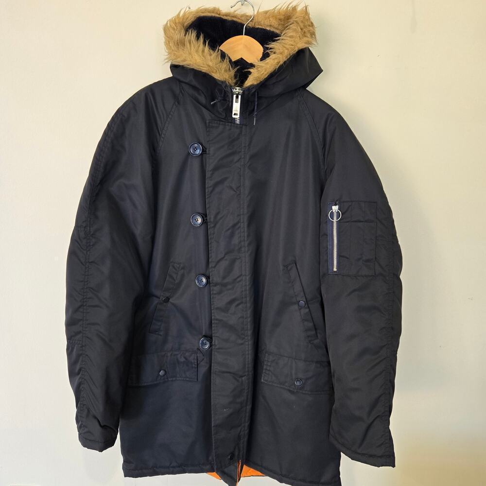 VTG 70s JC Penney Military Style N3-B Flight Jacket Parka Anorak Men's Sz M